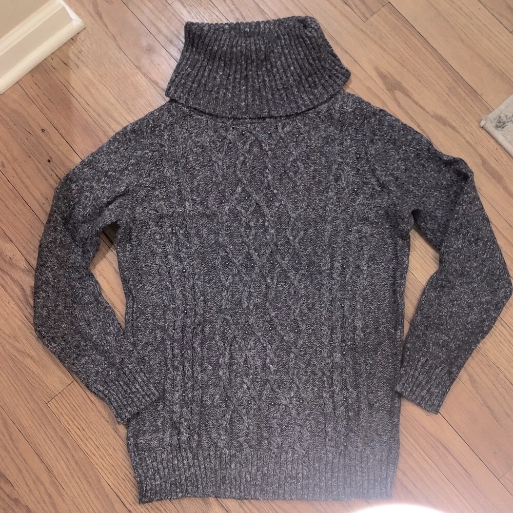 Turtleneck knit sweater